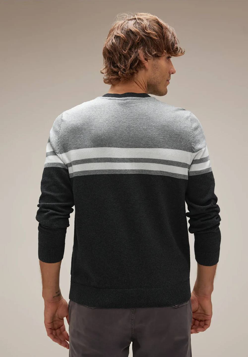 Street One Gestreifter Strickpullover Tiefpreis