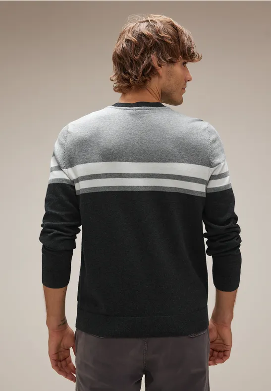 Street One Gestreifter Strickpullover Tiefpreis