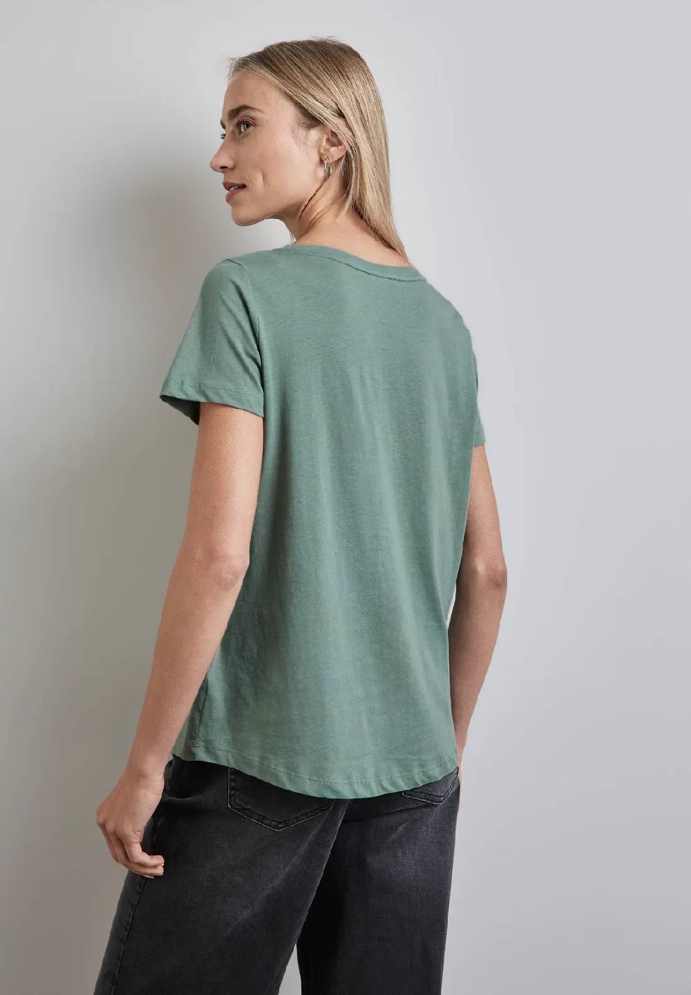 Street One T-Shirt mit Wording Sonderangebot der Fabrik