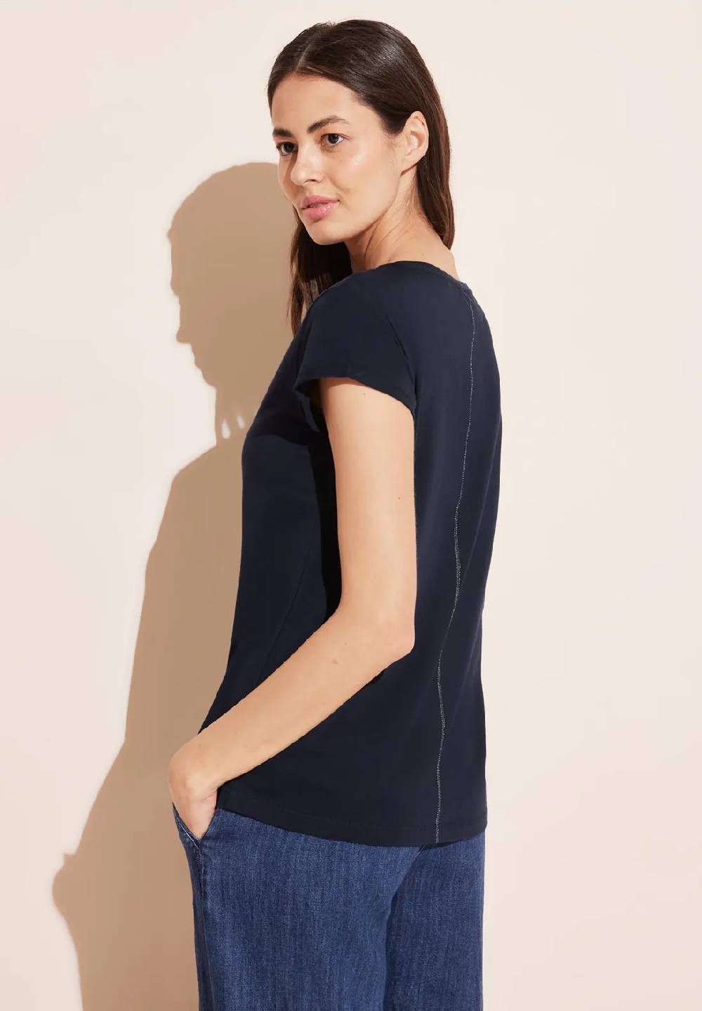 Street One T-Shirt mit Wording Vierteljährliche Förderung