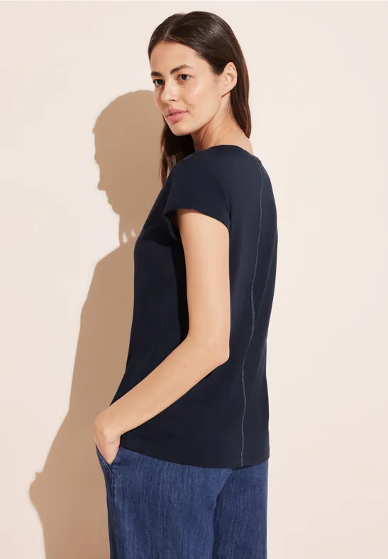 Street One T-Shirt mit Wording Vierteljährliche Förderung