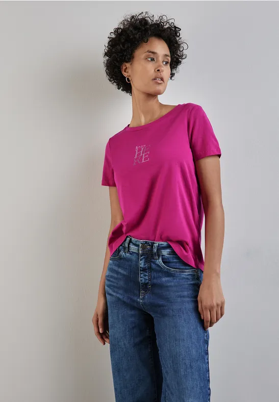 Street One T-Shirt mit Wording Riesige Rabatte