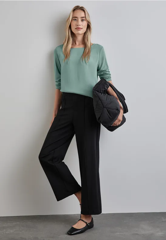 Street One Materialmix-Shirt Black Friday Preise