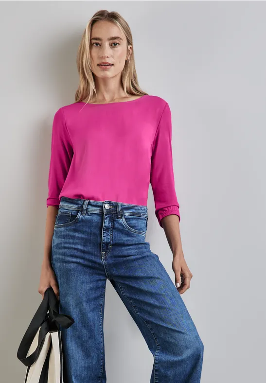 Street One Materialmix-Shirt zollfrei