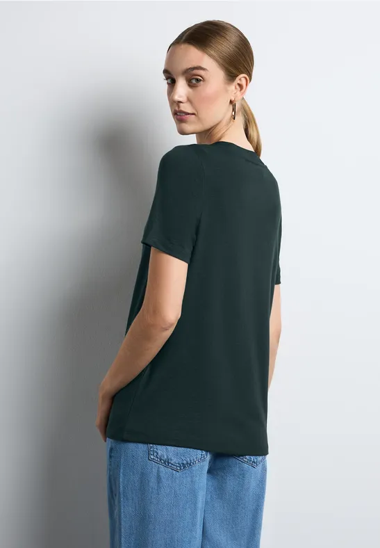 Street One T-Shirt mit V-Ausschnitt im Angebot