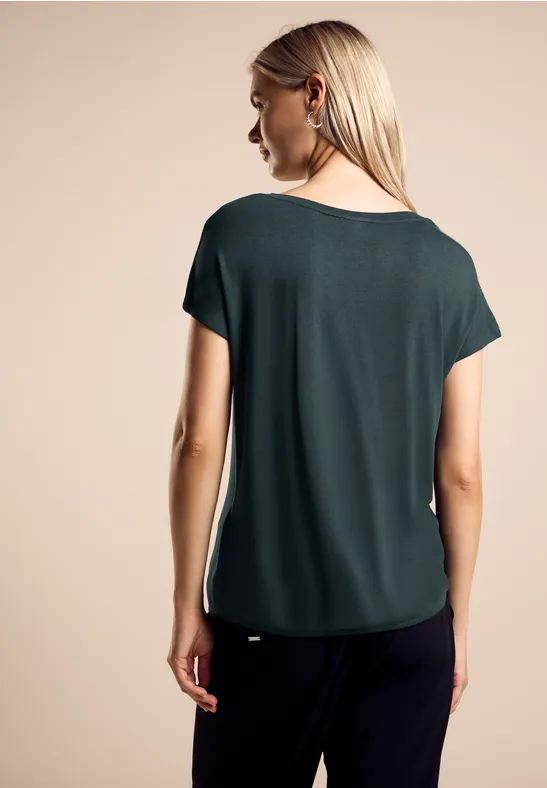 Street One T-Shirt mit Glanz-Detail Fabrik Onlineshop