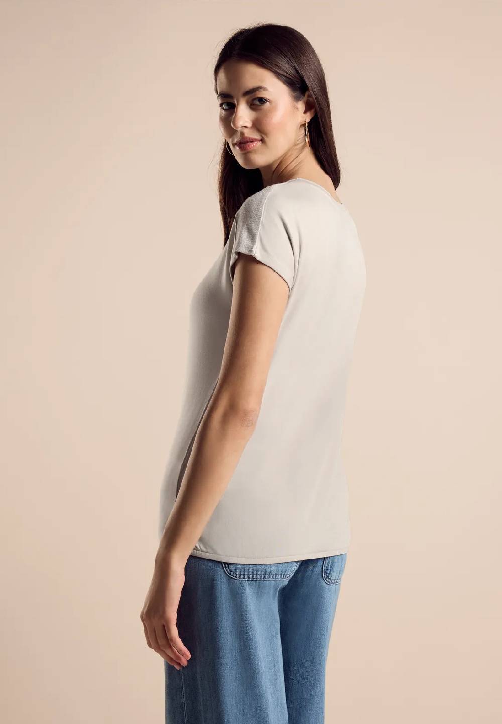 Street One T-Shirt mit Glanz-Detail Günstig kaufen