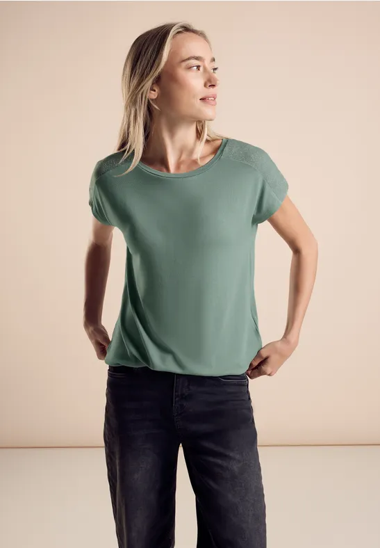 Street One T-Shirt mit Glanz-Detail Versandkostenfrei