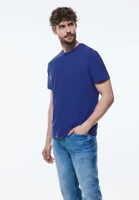 Street One Basic T-Shirt in Unifarbe Zeitlich begrenztes Angebot