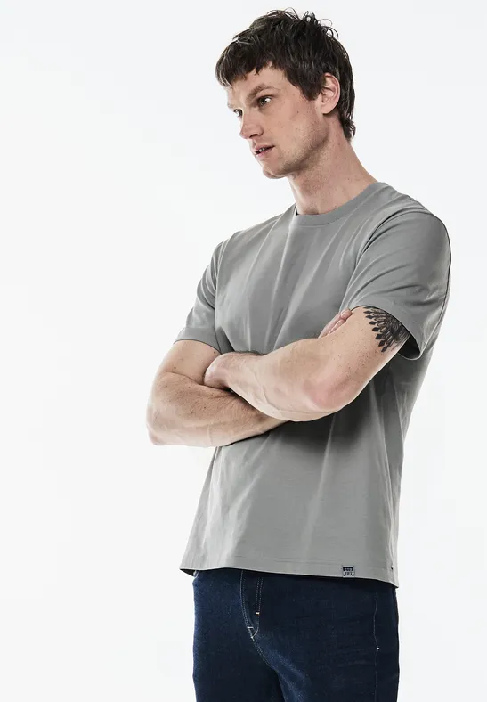 Street One Basic T-Shirt in Unifarbe Blitzangebot