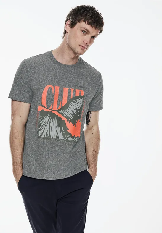 Street One Melange T-Shirt mit Print Neuheiten