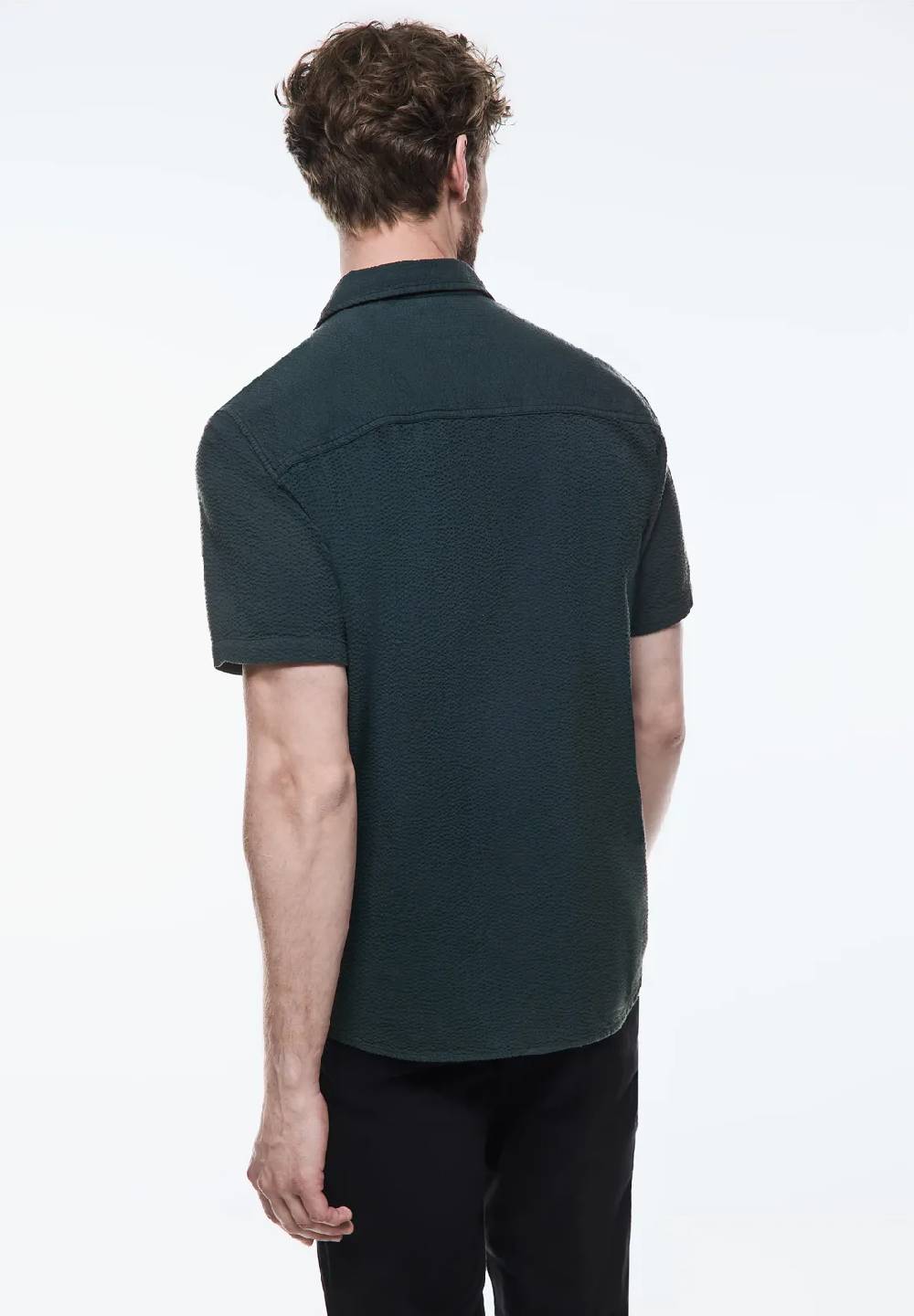 Street One Seersucker Kurzarmhemd Räumungsverkauf