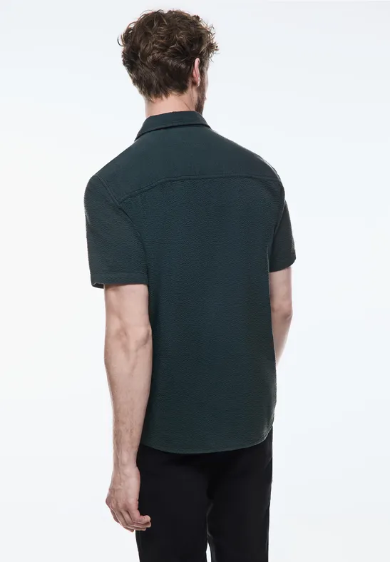 Street One Seersucker Kurzarmhemd Räumungsverkauf