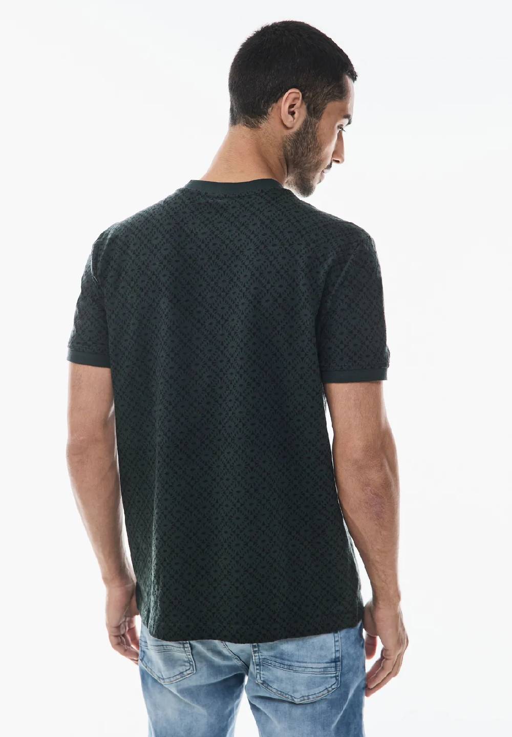 Street One Gemustertes Henley T-Shirt Bis zu 50% Rabatt