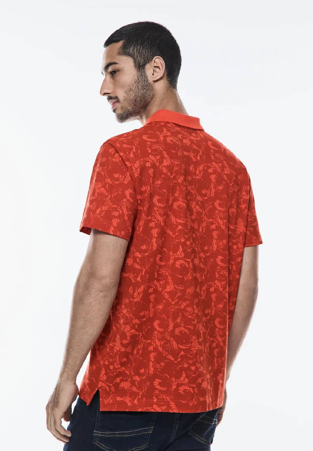 Street One Piquée Print Poloshirt Bis zu 60% Rabatt