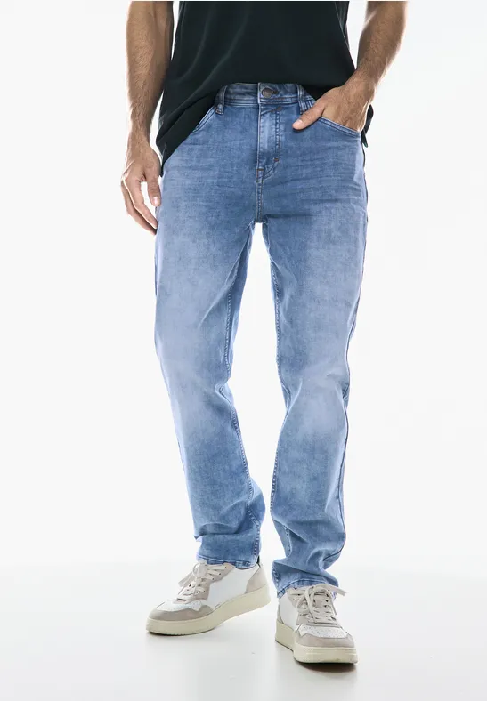 Street One Bleached Regular Fit Jeans - Style SURFER Sonderangebot der Fabrik