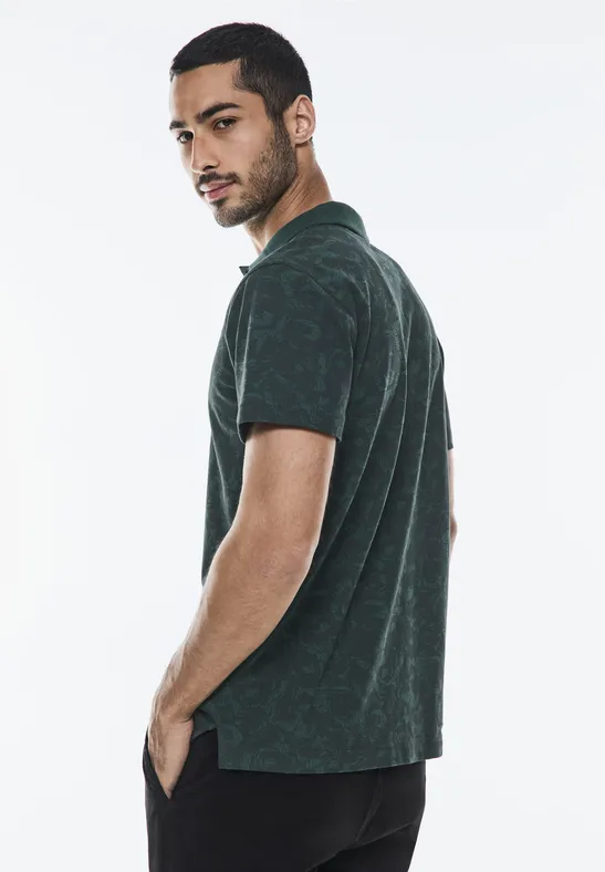 Street One Piquée Print Poloshirt Vierteljährliche Förderung