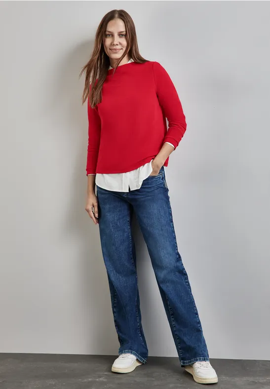 Street One Turtleneck Struktur-Shirt Verkauf