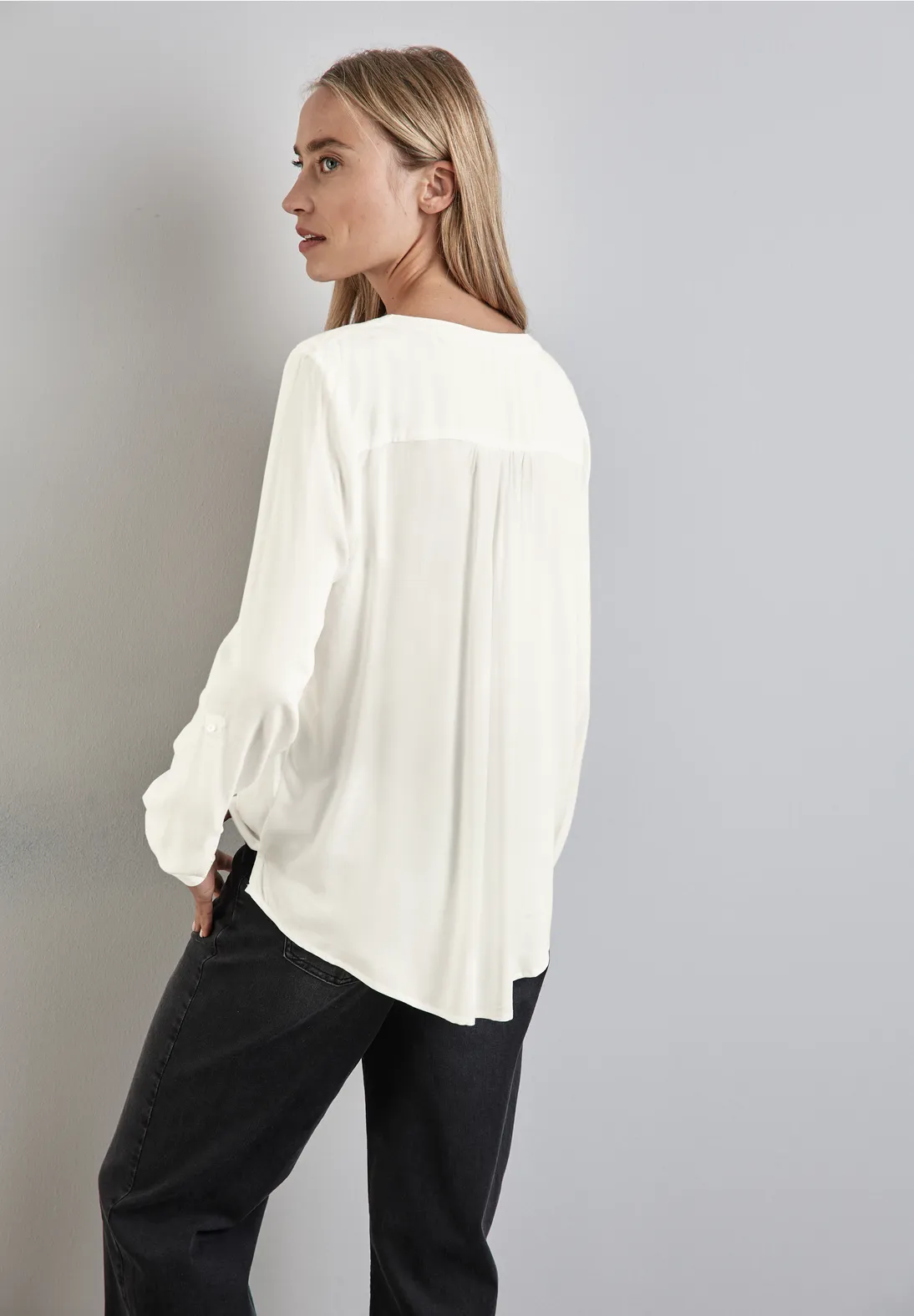 Street One Basic Bluse in Unifarbe Hotsell