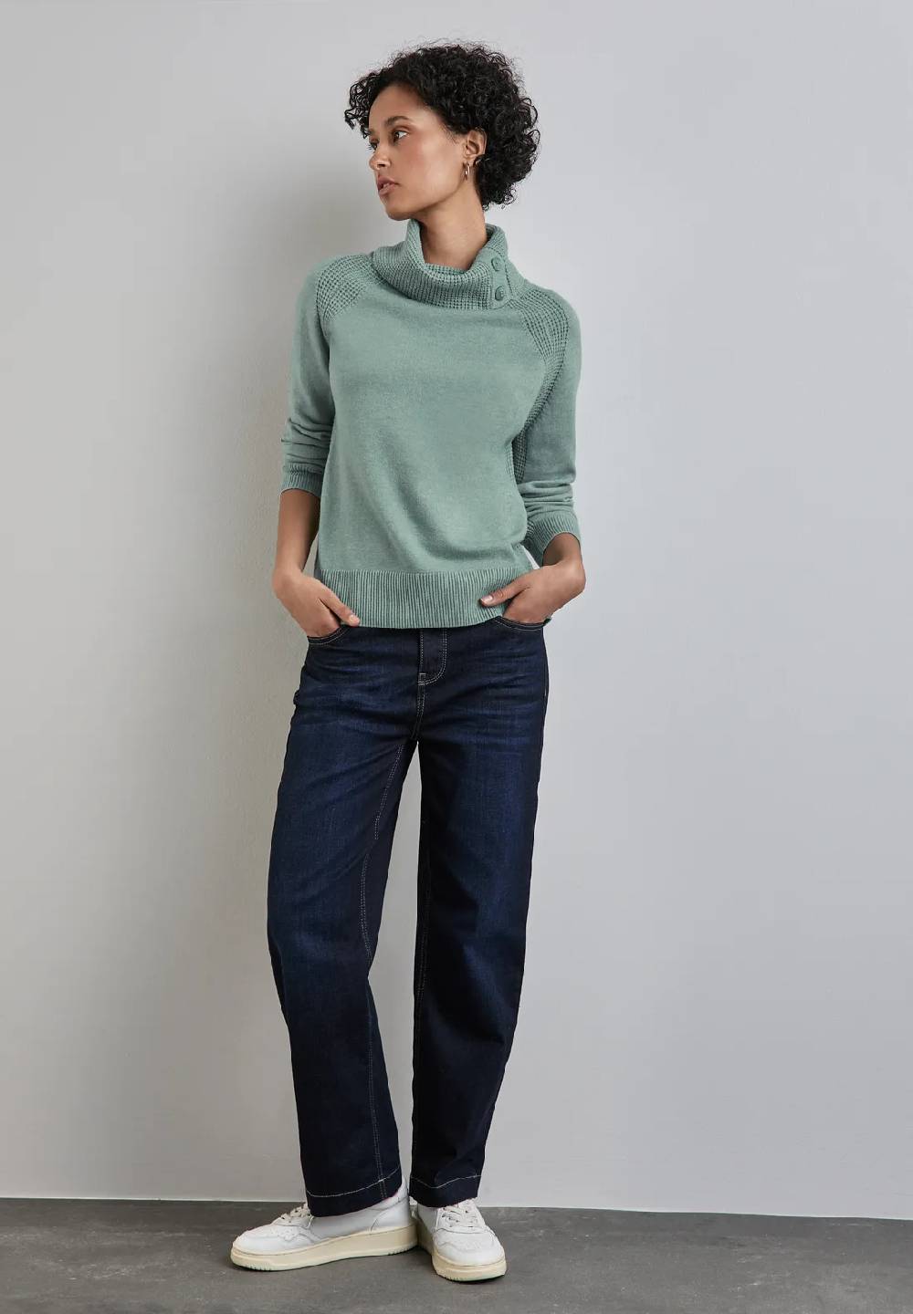 Street One Pullover mit Stehkragen