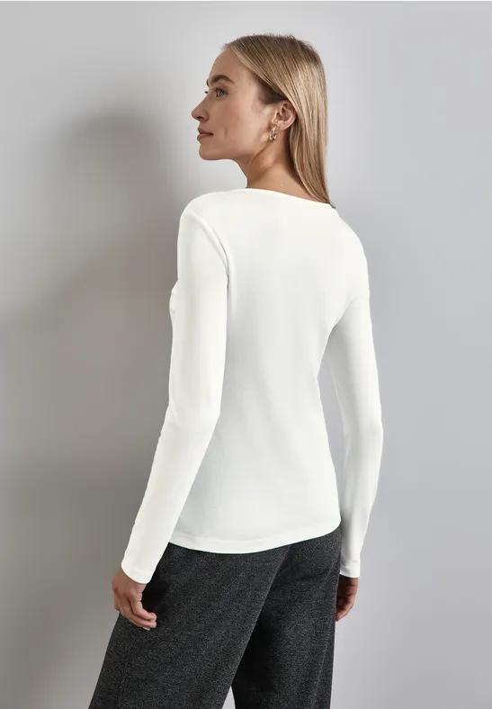 Street One Shirt mit Herzausschnitt Rabatt