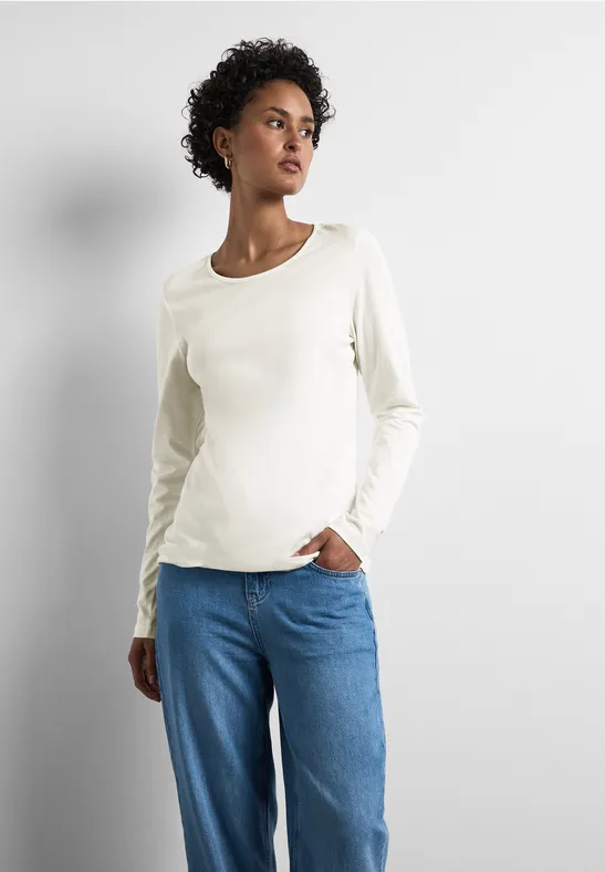 Street One Basic Langarmshirt Saisonschlussverkauf