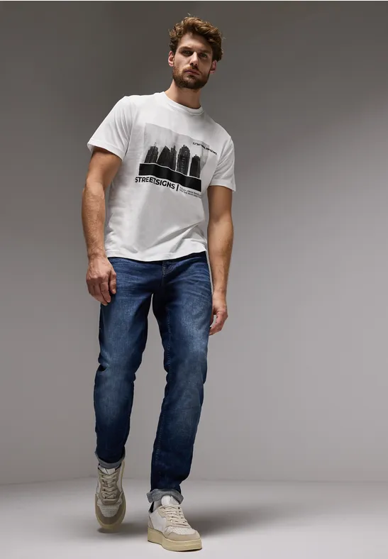 Street One T-Shirt mit Skyline-Print VIP-Rabatte