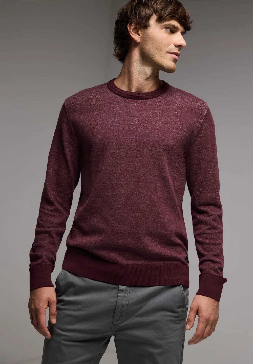 Street One Pullover in Two Tone Optik