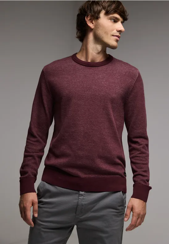 Street One Pullover in Two Tone Optik Super Sparpreis