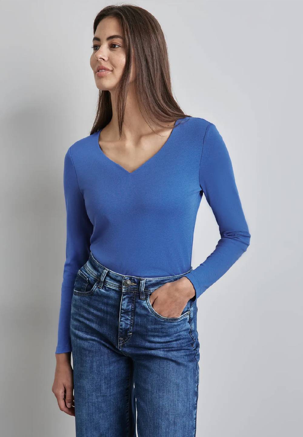 Street One Shirt mit Herzausschnitt