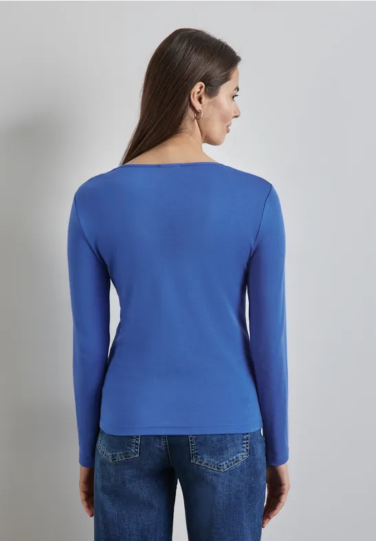 Street One Shirt mit Herzausschnitt Riesige Rabatte