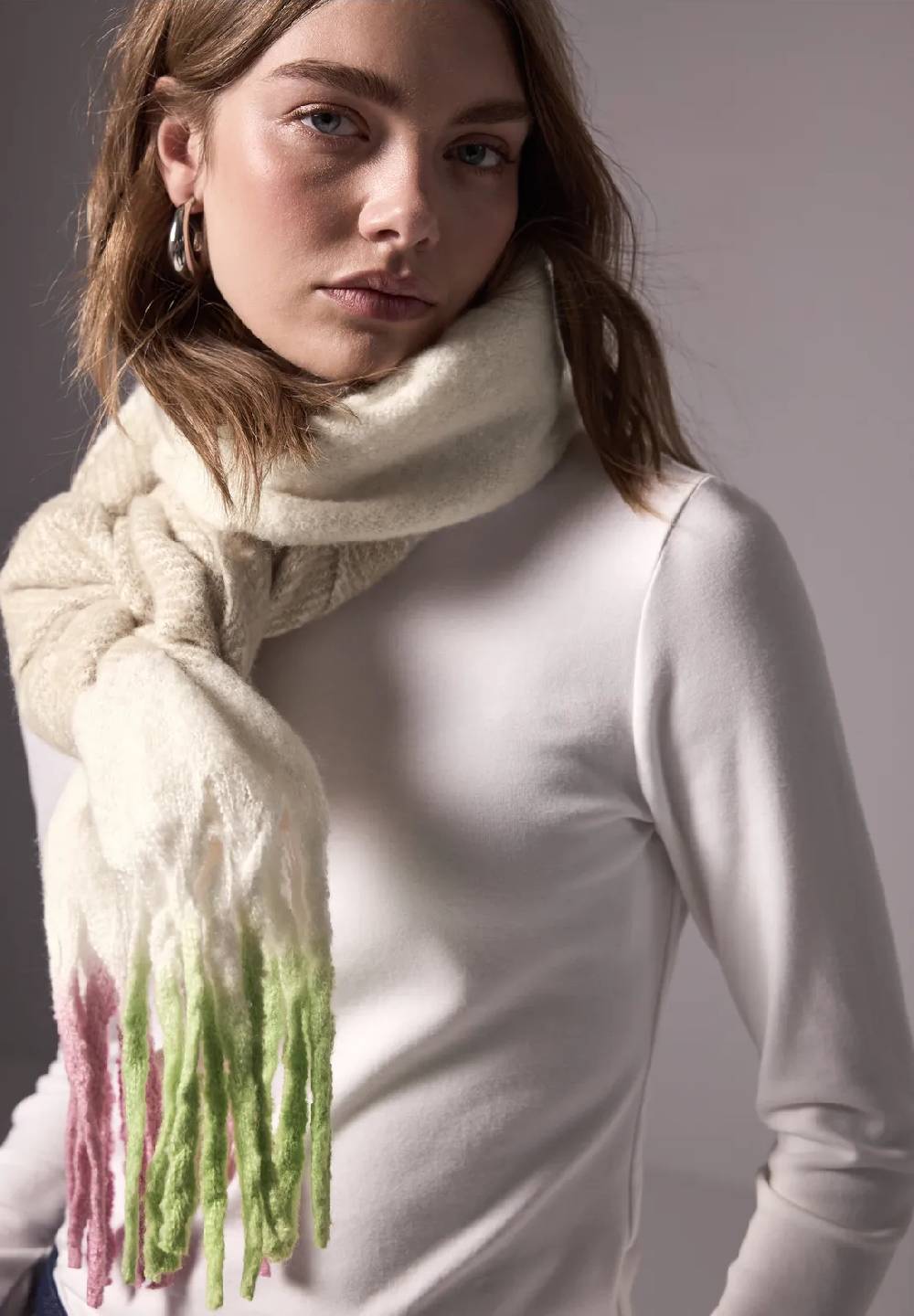 Street One Schal mit bunten Fransen