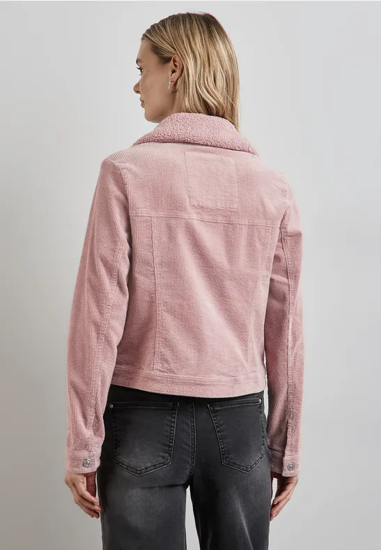 Street One Cord-Jacke mit Teddy-Kragen Black Friday Preise