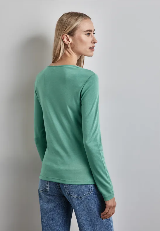 Street One Shirt mit Herzausschnitt zollfrei